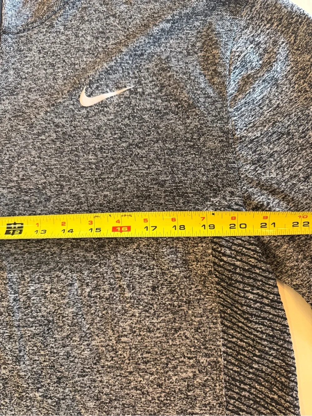 Nike Men’s Gray Heather Quarter-Zip Performance Sweater